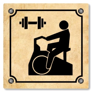 Fitness, 100x100mm, pergamen, Kansas